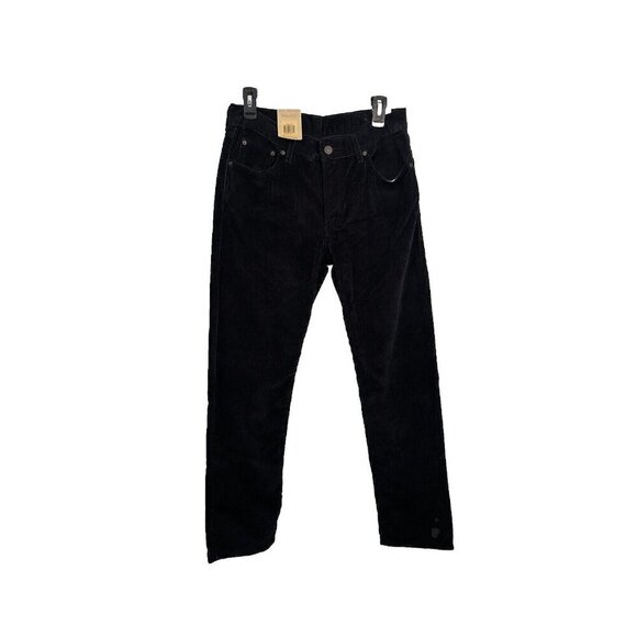 NWT Levi's Men's Pants Size 29x30 Corduroy Straight Leg Cotton Black Irregular - Picture 1 of 12